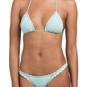 Vitamin A Triangle Crochet Bikini Swim SET